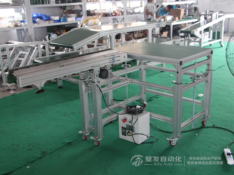 銜接工作桌小型非標皮帶輸送機 銜接工作桌小型非標皮帶輸送機